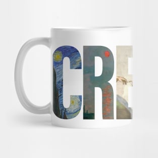 CREATE Art Famous Paintings Artist Inspiration Mug